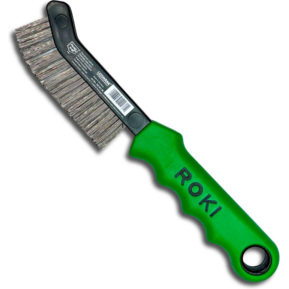 Изображение товара Щетка для чистки суппортов Lessmann ROKI, 2 нержавеющая прямая проволока ROF 0,35 мм 182421