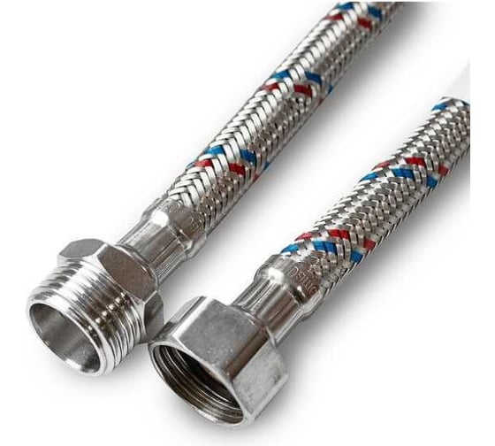 Изображение товара Подводка для воды Damento с нержавеющим оплетением, 1/2 г/ш, 80 см 8478