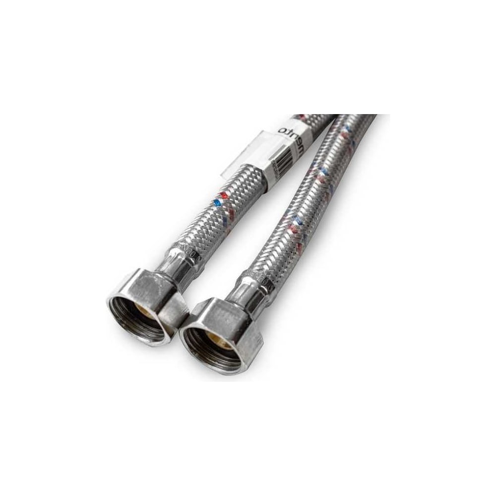 Изображение товара Подводка для воды Damento 40 см нержавеющая сталь ПВХ гибкая гайка-гайка