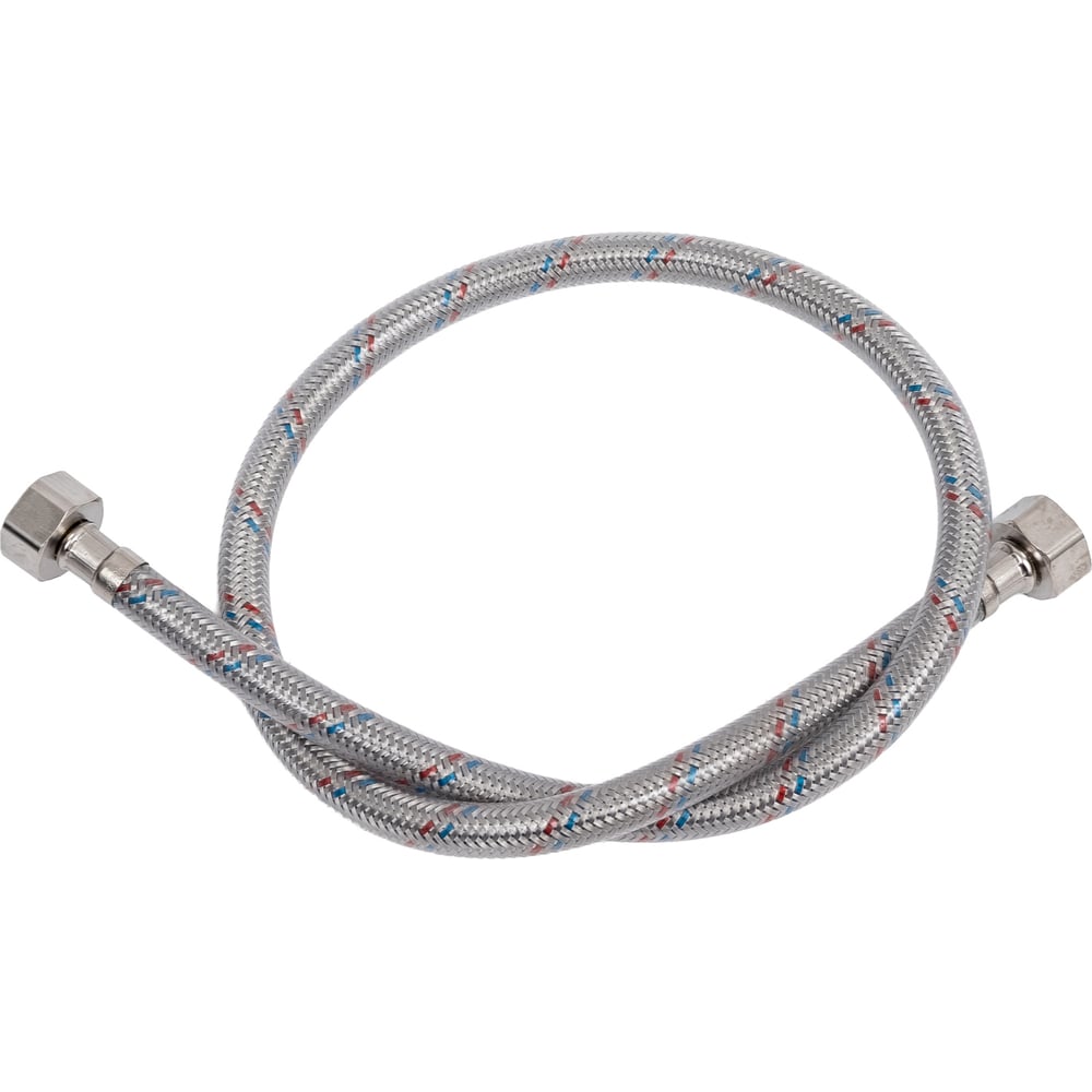 Изображение товара Гибкая водопроводная подводка Damento 80 см нержавеющая сталь и ПВХ