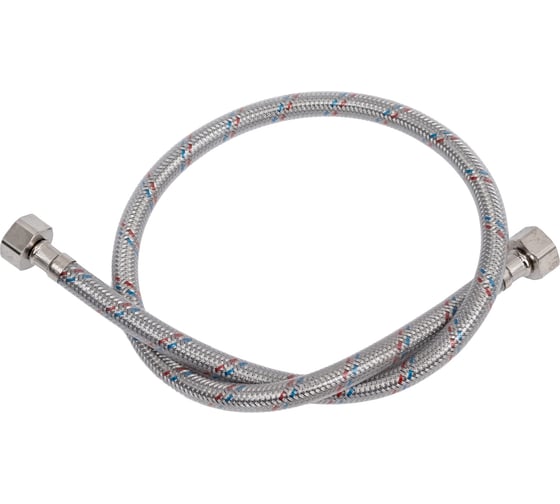Изображение товара Подводка для воды Damento с нержавеющим оплетением, в ПВХ оболочке, 1/2 г/г, 80 см 003830