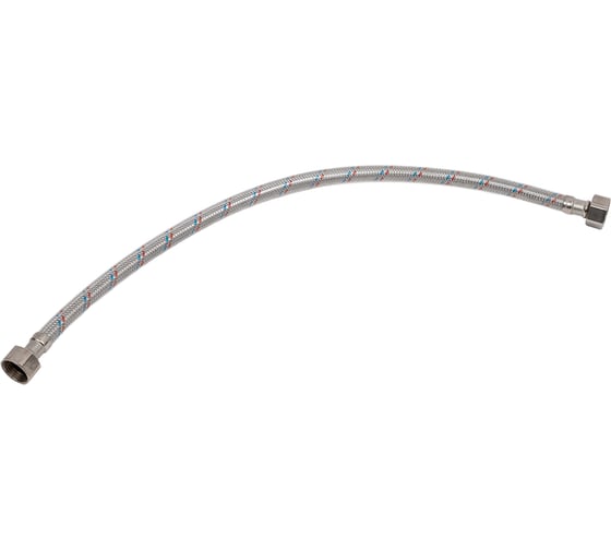 Изображение товара Подводка для воды Damento с нержавеющим оплетением, в ПВХ оболочке, 1/2 г/г, 50 см 003827