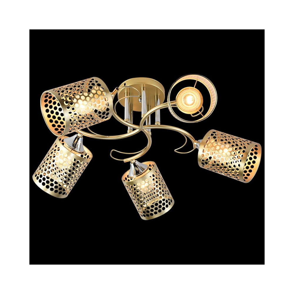 Изображение товара Потолочная люстра ReLuce 01322-0.3-05 MATT GOLD+CR современная с 5 лампами