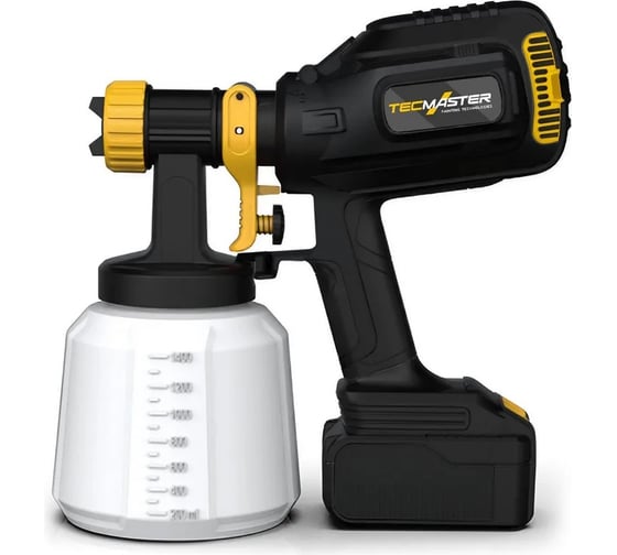 Изображение товара Аккумуляторный краскопульт TECMASTER T1250 с комплектом форсунок 1231250