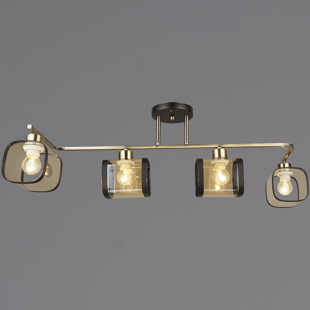 Изображение товара Потолочная люстра ReLuce 04226-0.3-04 AB+BK современная стильная 4 лампы