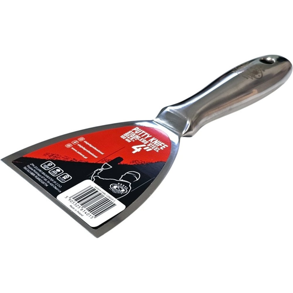 Изображение товара Цельнометаллический шпатель Olejnik 124010-1, прочный и удобный