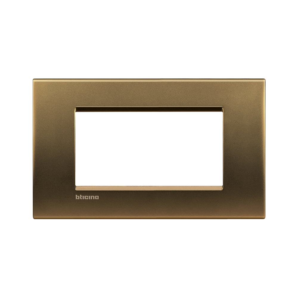 Изображение товара Рамка прямоугольная Bticino Livinglight 4 модуля, цвет Бронза LNA4804BZ