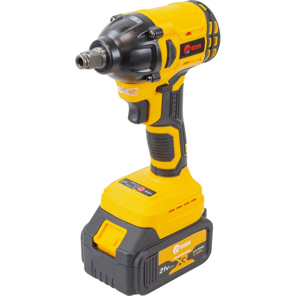 Изображение товара Аккумуляторный ударный гайковерт EDON AAW-21/300BL 25088 мощный и надежный