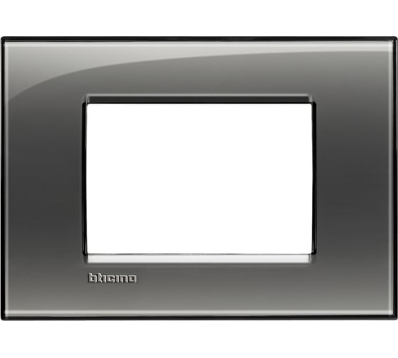 Изображение товара Рамка прямоугольная Bticino Livinglight 3 модуля, цвет Лондонский туман LNA4803KF