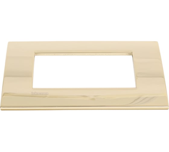 Изображение товара Рамка прямоугольная Bticino Livinglight 4 модуля, цвет Золото LNA4804OA
