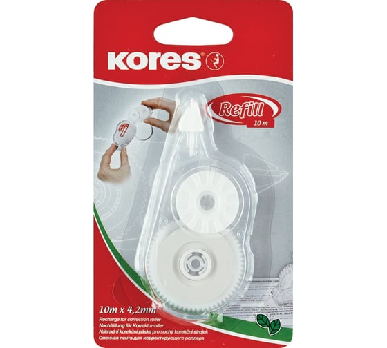 Изображение товара Сменная лента 10 шт в упаковке Kores для корректора 42мм х 10м 84425.02 384864