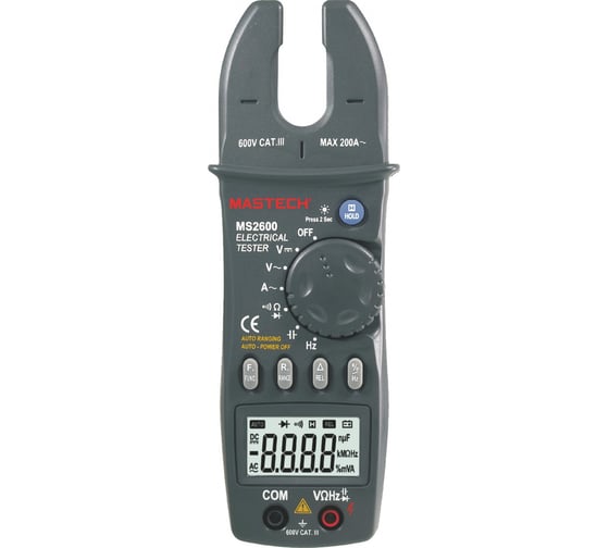 Изображение товара Токоизмерительные цифровые автоматические клещи Mastech MS2600 ACA 00-00000284