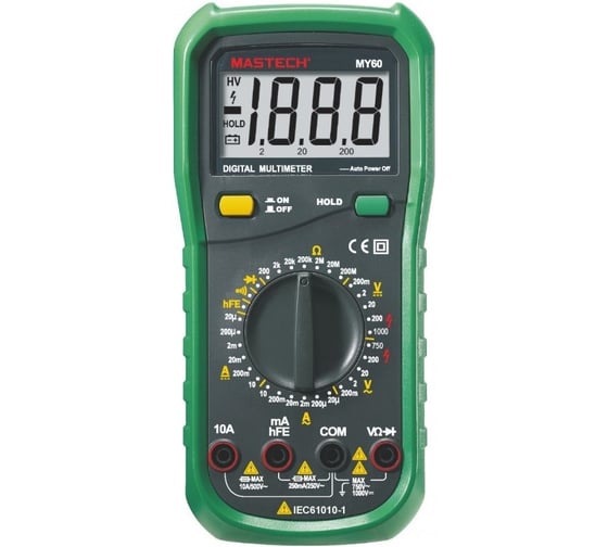 Изображение товара Цифровой мультиметр MASTECH MY60 00-00000761