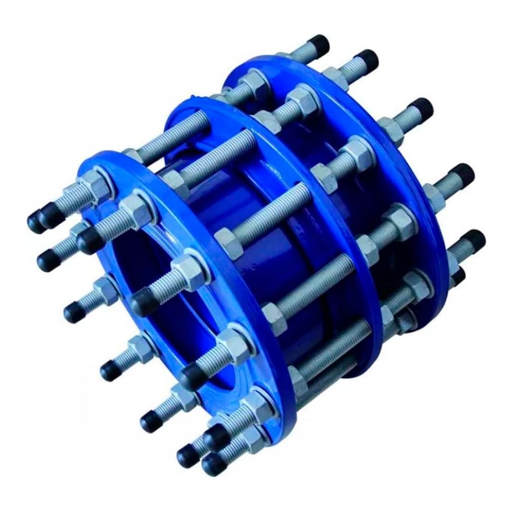 Изображение товара Демонтажная вставка DN.ru ДВ-GGG400-3Ф EPDM Ду100 Ру10/16 чугунная, трехфланцевая D350-01166