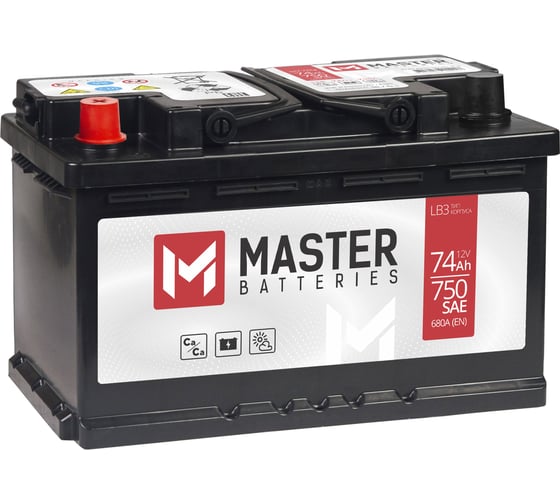 Изображение товара Аккумулятор MASTER BATTERIES 74Ah L+ MB741