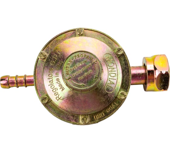 Изображение товара Редуктор пропановый с регулятором тип ЛЯГУШКА (входная гайка 21.8-14/1 LH; выход 9 мм) FOXWELD 1351