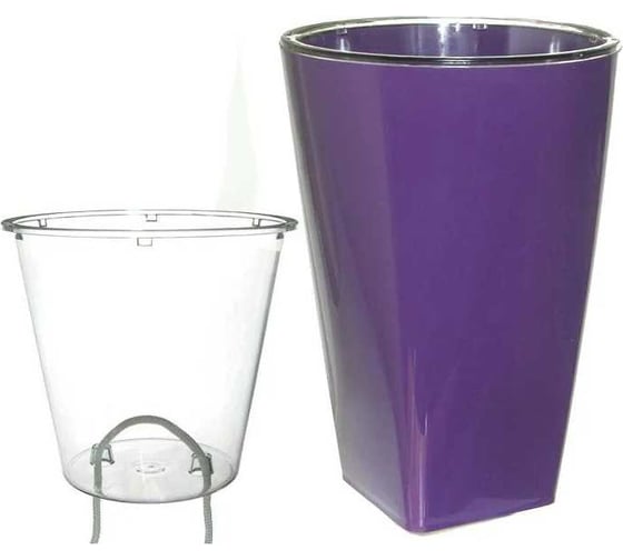 Изображение товара Кашпо ООО КЗНМ Грейс 1.3 л, фиолетовое 527675