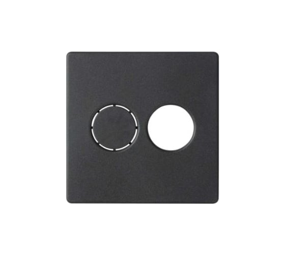 Изображение товара Накладка на аудиорозетку для подключения двух аудиоколонок Simon, S82, S82N, графит 82082-38