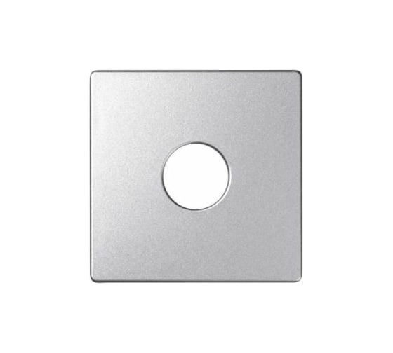 Изображение товара Накладка на аудиорозетку для подключения одной аудиоколонки Simon, S82 Detail алюминий 82057-93