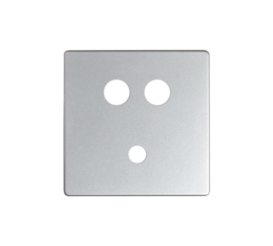 Изображение товара Накладка для коннектора Simon мини-джек + 2RCA, S82 Detail, алюминий 8201092-093