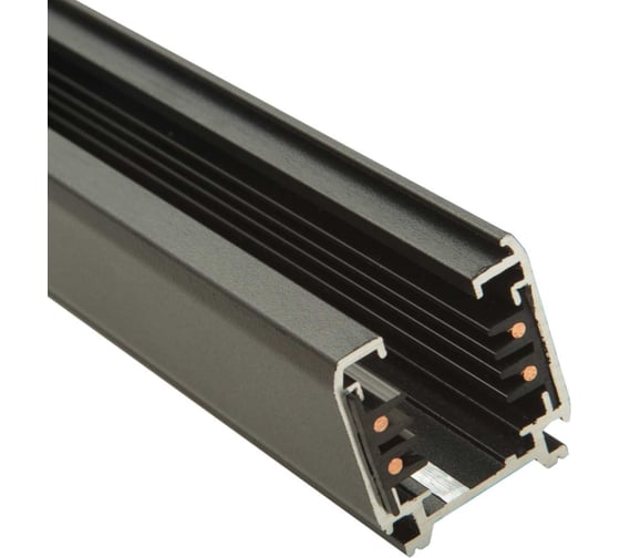 Изображение товара Трехфазный шинопровод для трековых светильников aax.tech 2000мм, черный AAX-EVR3-2000-B