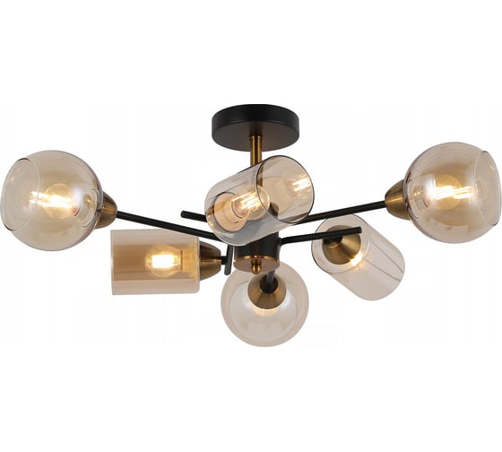 Изображение товара Потолочная люстра ILLUMICO IL8243-6COU-79 BK GD