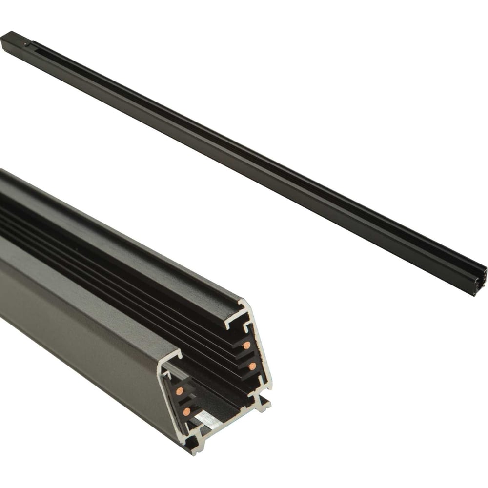 Изображение товара Шинопровод для трековых светильников 3м aax.tech черный алюминий