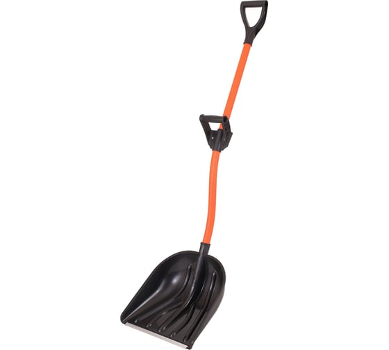 Изображение товара Лопата снеговая Cycle Рыцарь с алюм. планкой, металл. черенком, V-ручкой и ручкой силы, в сборе 4630035337572