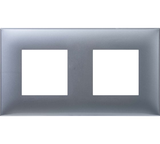 Изображение товара Рамка DKC Avanti, Закаленная сталь, 2 поста 4 модуля 1 шт 4404904DIY