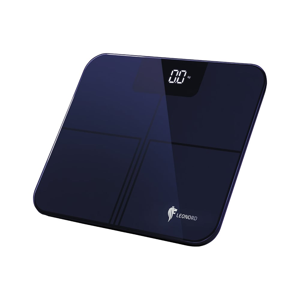 Изображение товара Электронные напольные весы Leonord LE-1215 стеклянная платформа до 180 кг с подсветкой