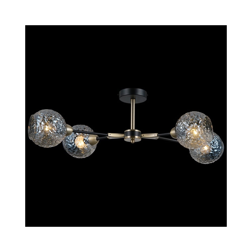 Изображение товара Потолочная люстра ILLUMICO IL0253-4CSQ-79 BK AB современный стиль 4 лампы