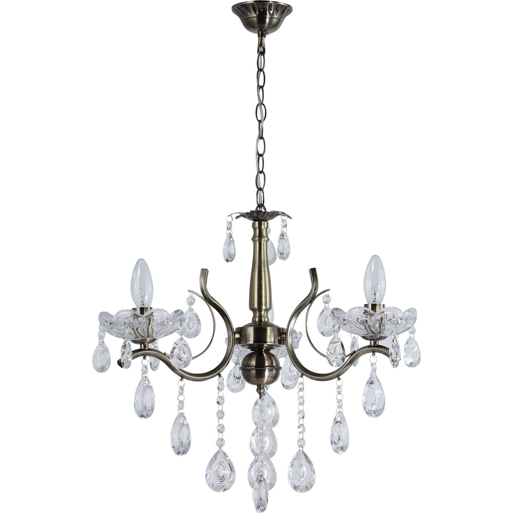 Изображение товара Подвесная люстра Reluce 96120-0.4-03 классика античная бронза 3 лампы 120 Вт