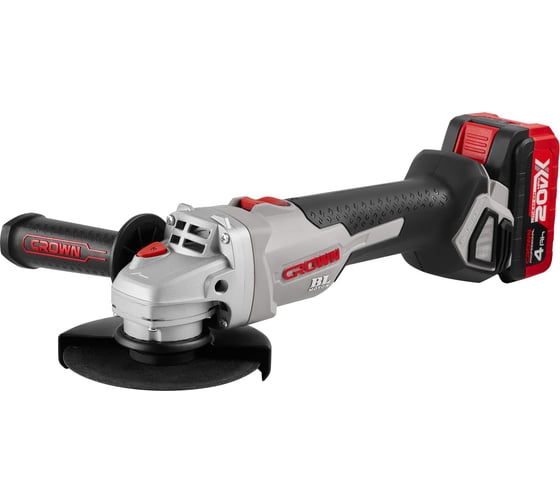 Изображение товара Аккумуляторная углошлифовальная машина CROWN CT23001-125HX-4 BMC