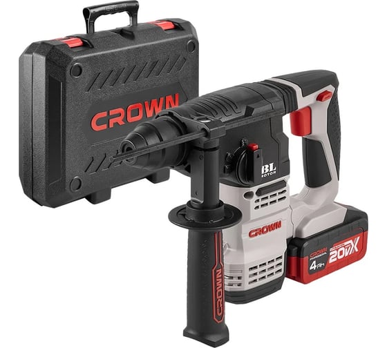 Изображение товара Аккумуляторный перфоратор CROWN CT28001HX-4 BMC