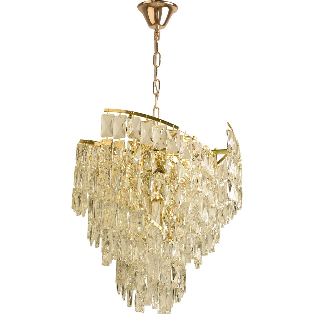 Изображение товара Подвесная люстра Reluce 02392-0.4-05 G с 5 лампами, золотой цвет и стильный дизайн