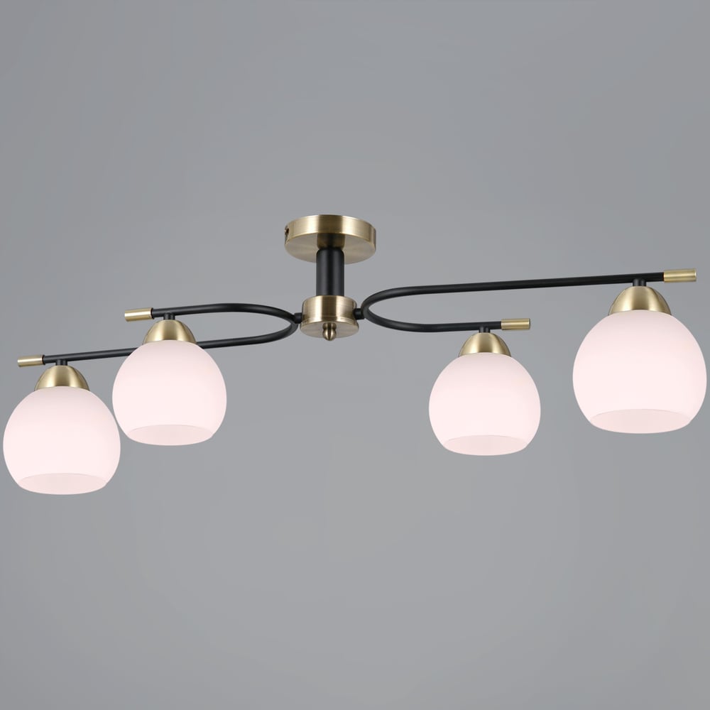 Изображение товара Потолочная люстра ILLUMICO IL0638-4CSQ-24 AB BK LIBRA