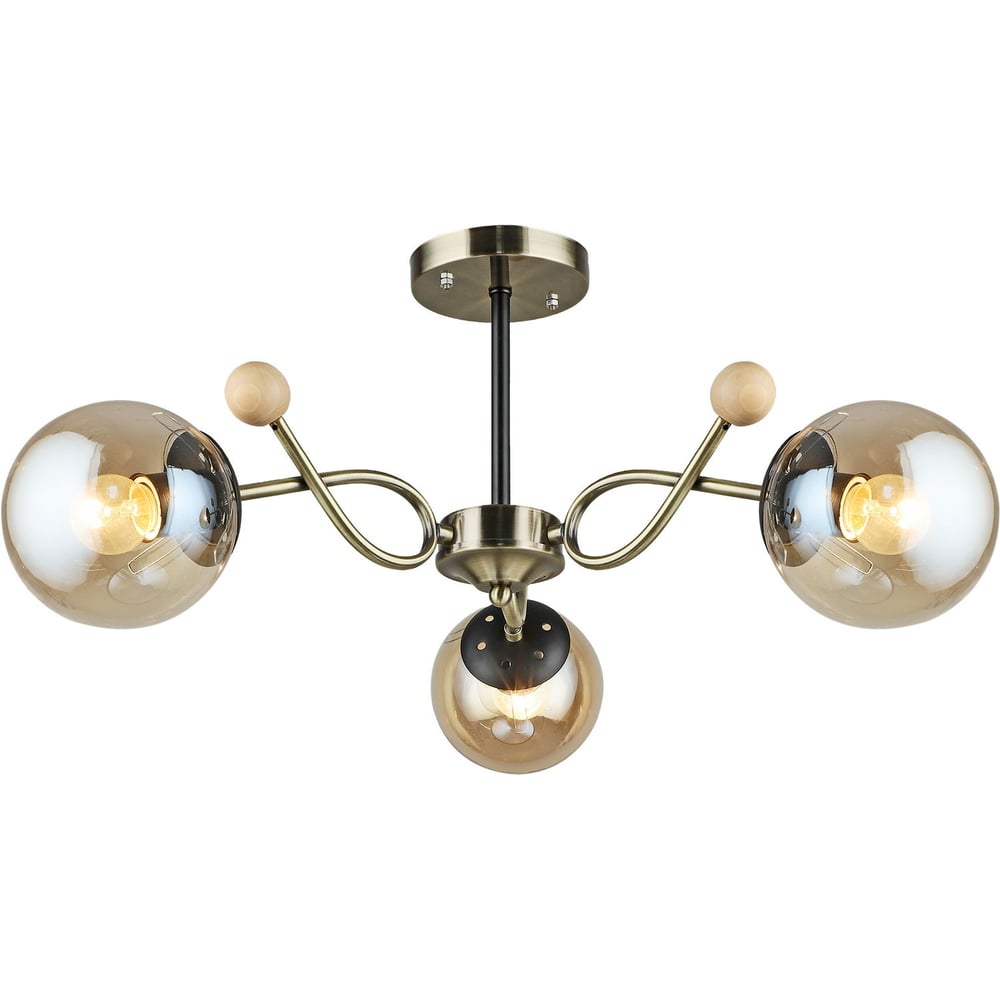 Изображение товара Потолочный светильник Reluce 02021-0.3-03 AB+BK с 3 лампами E27