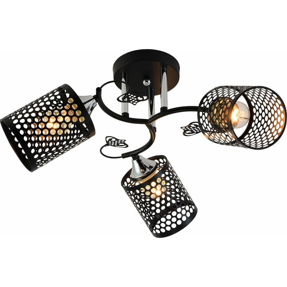 Изображение товара Потолочный светильник Reluce 11320-0.3-03 BK+CR современные черный и хром