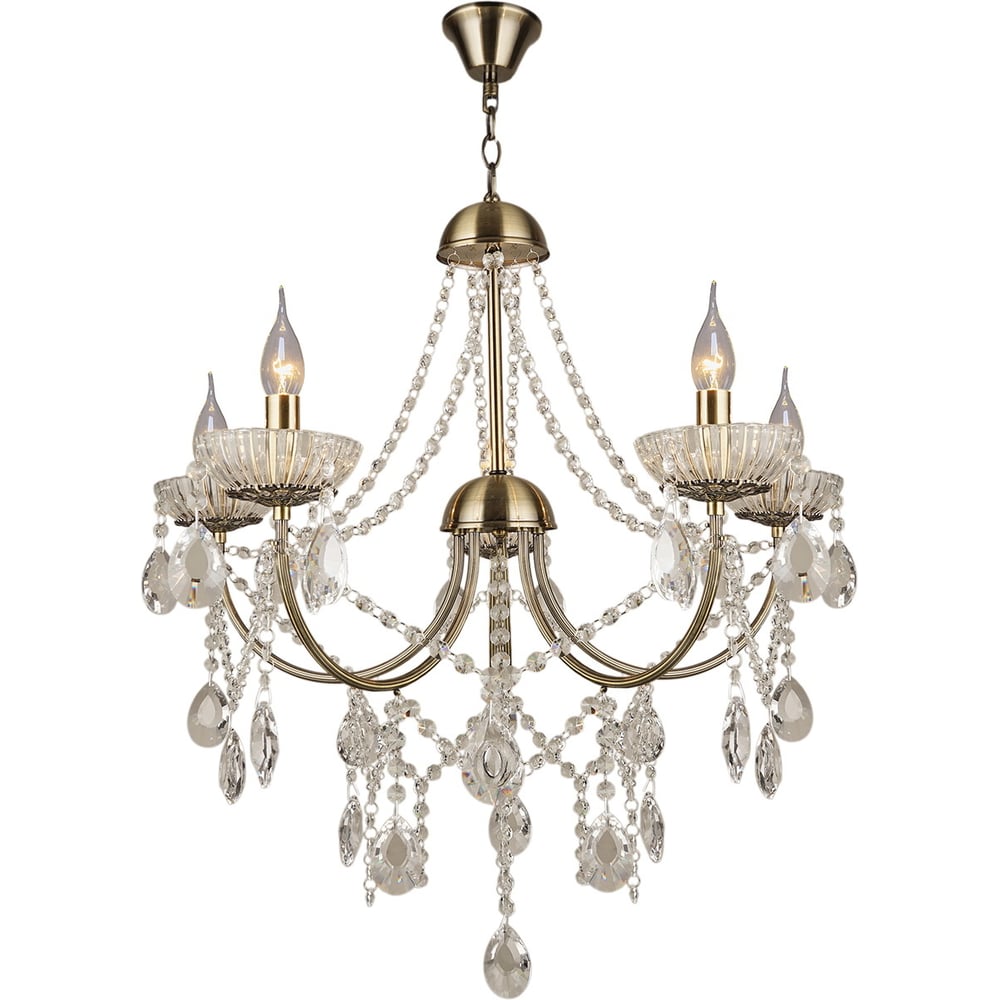 Изображение товара Подвесная люстра Reluce 04458-0.4-05 классика 5 ламп античная бронза