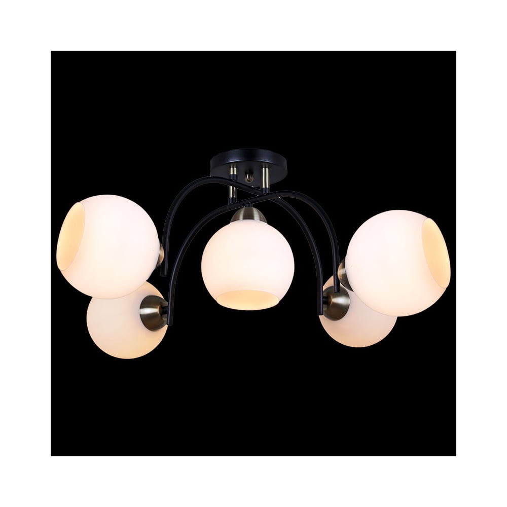 Изображение товара Потолочная люстра ILLUMICO IL0250-5CSQ-79 BK AB с 5 лампами