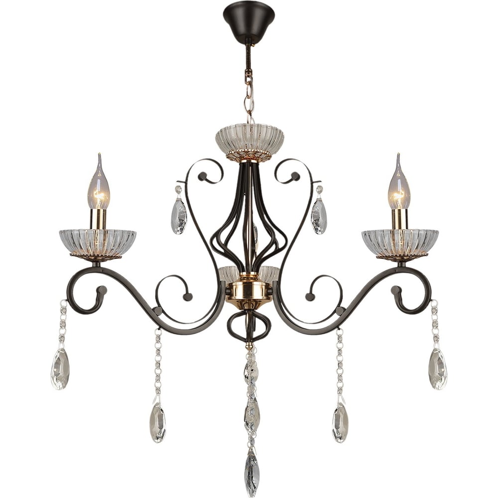 Изображение товара Подвесная люстра Reluce 04456-0.4-03 классика коричневый золото 3 лампы E14