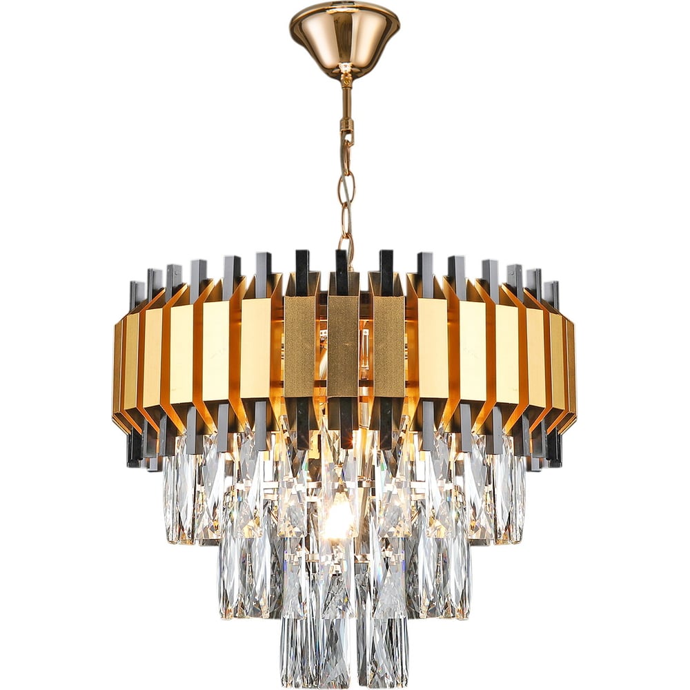 Изображение товара Подвесная люстра Reluce 02144-0.4-05 FGD+BK черная и золотая