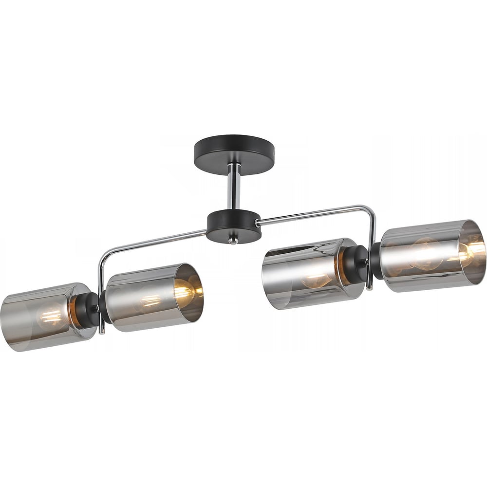 Изображение товара Потолочная люстра ILLUMICO IL8249-4COU-79 BK CR современная яркая для дома