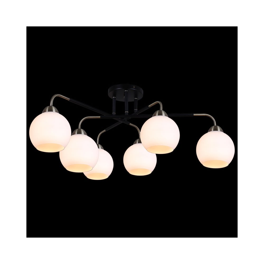 Изображение товара Потолочная люстра ILLUMICO IL0252-6CSQ-79 BK AB современный стиль