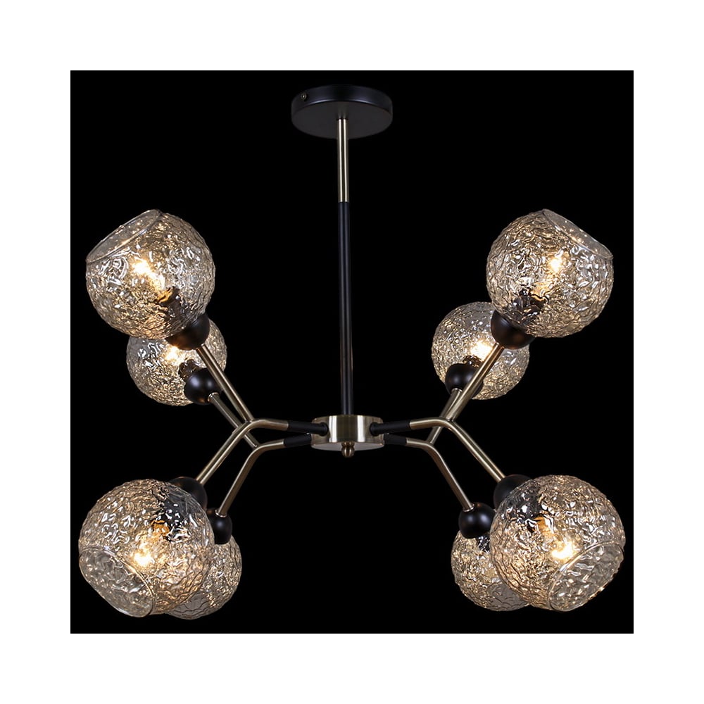 Изображение товара Современная потолочная люстра ILLUMICO IL0268-8PSQ-79 BK AB с 8 лампами