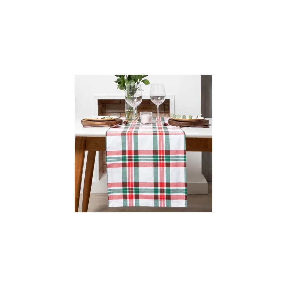 Изображение товара Дорожка Этель Нoliday decoration 40x149 см хлопок клетка Новый год