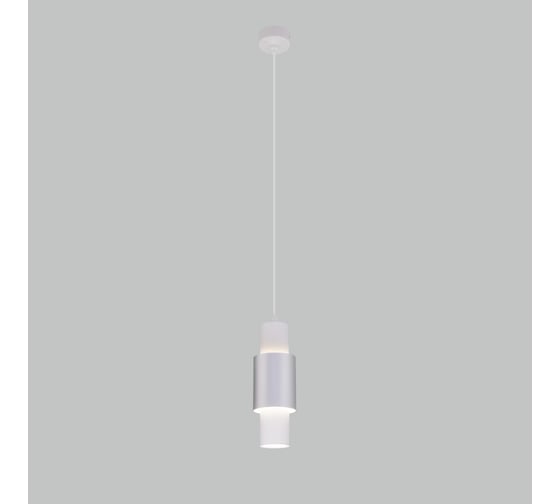 Изображение товара Подвесной светильник Eurosvet, 50204, 1 LED, белый/матовое серебро a051716
