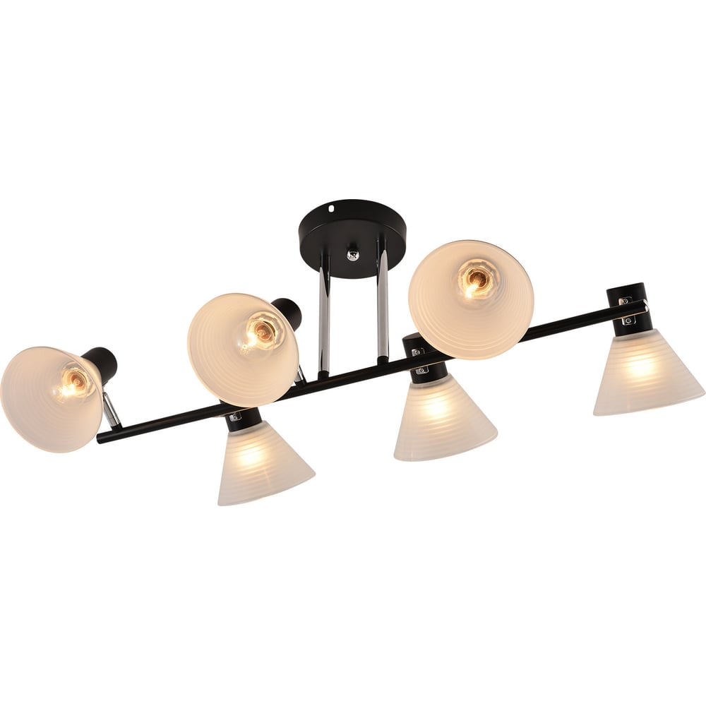 Изображение товара Потолочная люстра ReLuce 01553-3.3-06B BK+CR с 6 лампами E14 современный дизайн