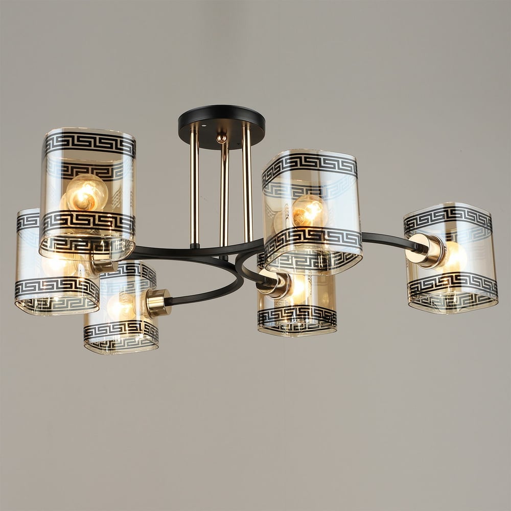 Изображение товара Потолочная люстра ReLuce 04723-0.3-06 на 6 ламп E27 в стиле модерн