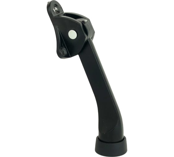 Изображение товара Фиксатор напольный для двери DORF откидной, козья ножка, металл, черный DORF_КН_130_black